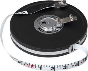 100' Fiberglass Tape Measure Closed