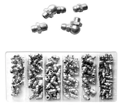 100PC Grease Fitting Assortment Set - SAE