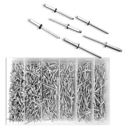 1000PC 1/8" Rivet Assortment Set