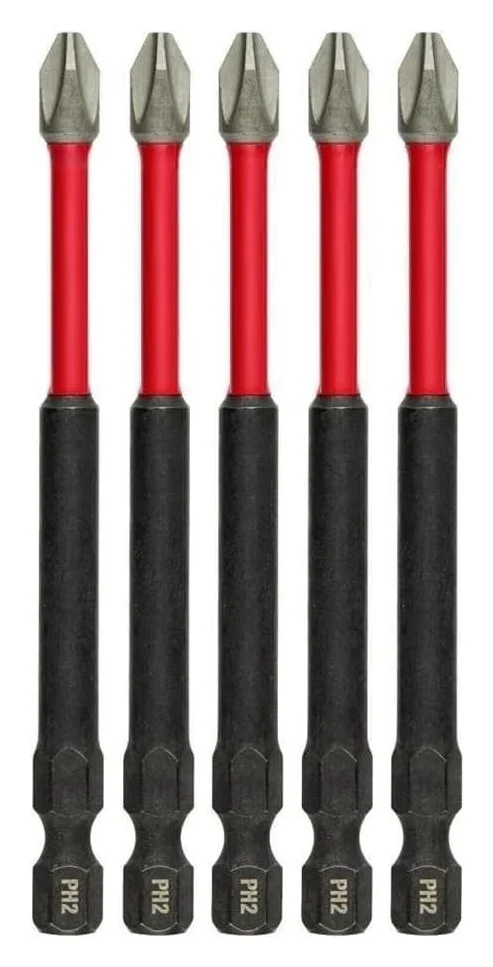 #2 X 3.5" Phillips Power Bits - 5PK