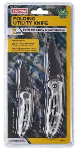 2PC Folding Lock-Blade Knife Set
