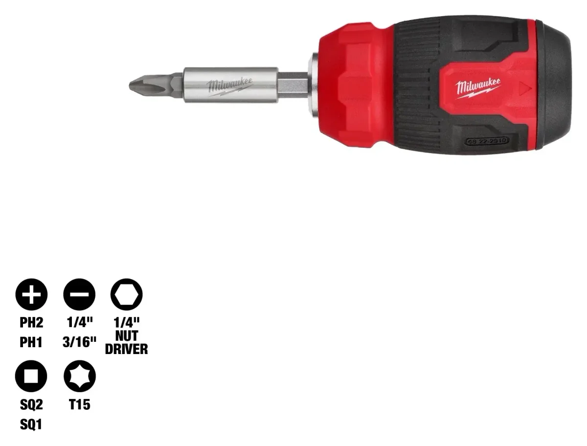 Milwaukee 8-IN-1 Compact Screwdriver